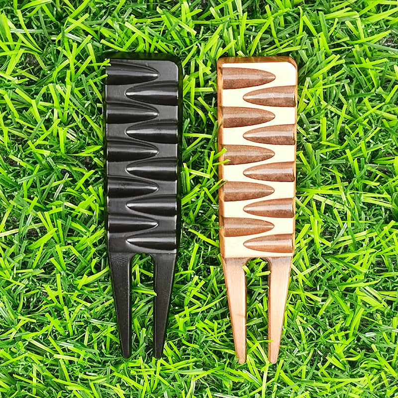 Golf Metal Putting Green Fork Creative Chocolate Shape Golf Turf Tool
