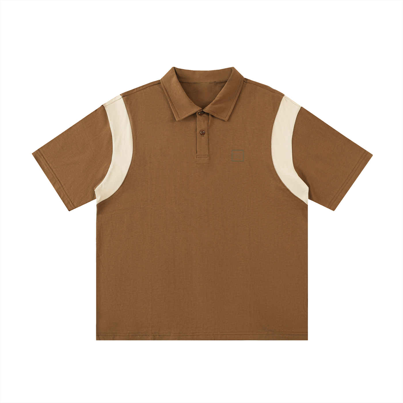 Tally Contrast Panel Cotton Polo Shirt