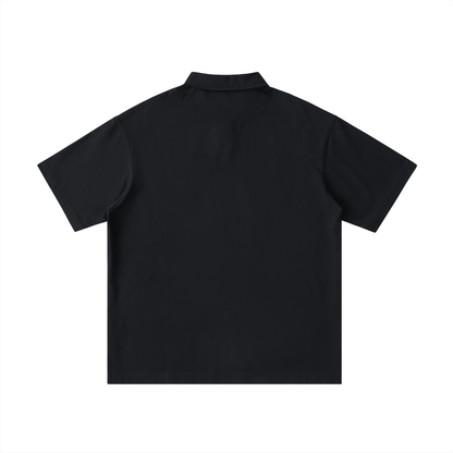 Tally Loose Cotton Short-Sleeve Polo Shirt