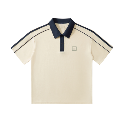 Tally Contrast Collar Short-Sleeve Polo Shirt