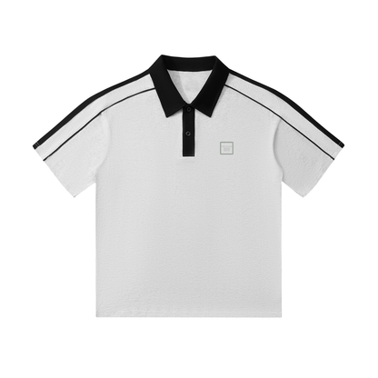 Tally Contrast Collar Short-Sleeve Polo Shirt