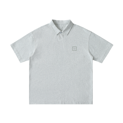 Tally Loose Cotton Short-Sleeve Polo Shirt