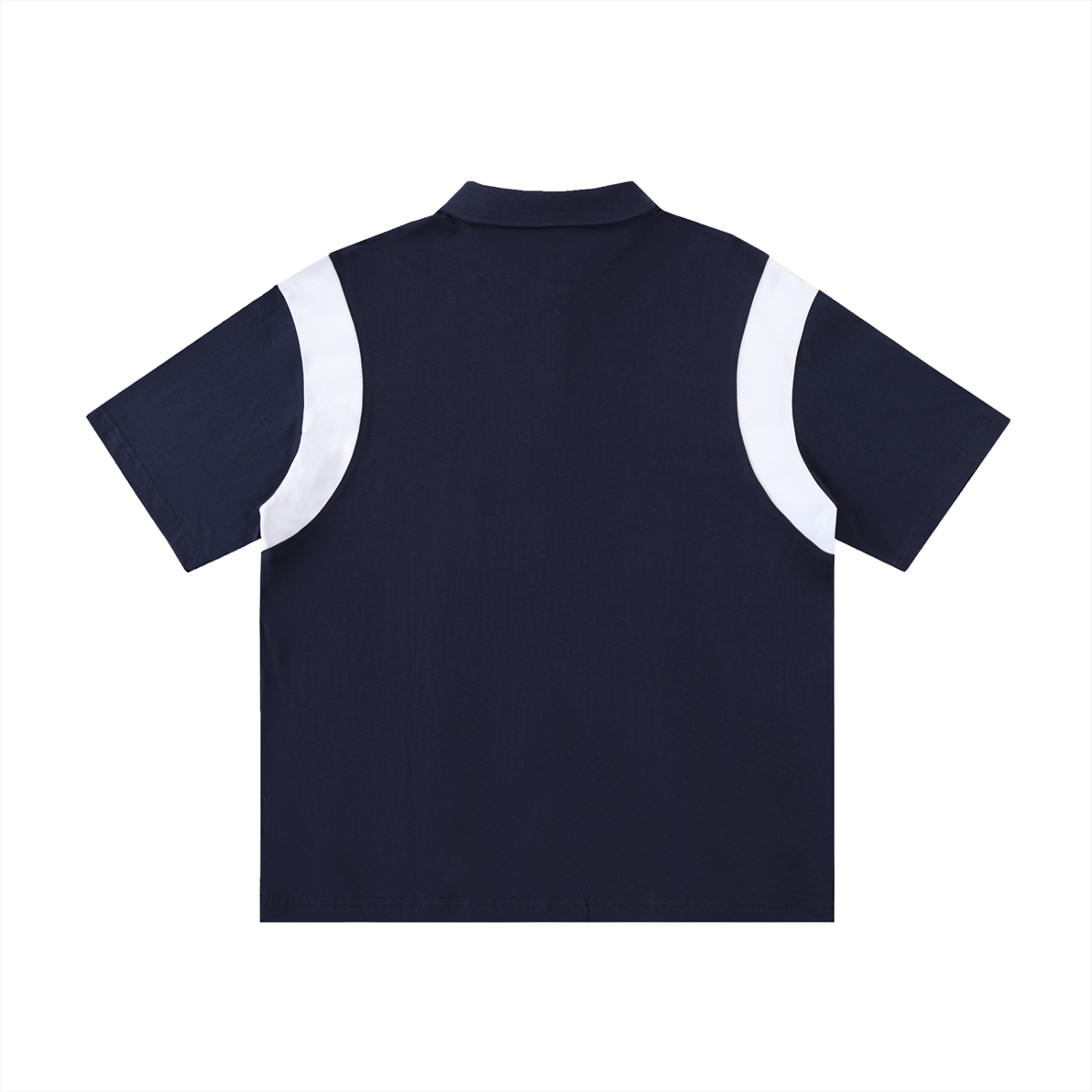 Tally Contrast Panel Cotton Polo Shirt