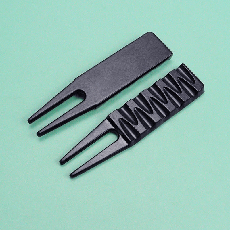 Golf Metal Putting Green Fork Creative Chocolate Shape Golf Turf Tool