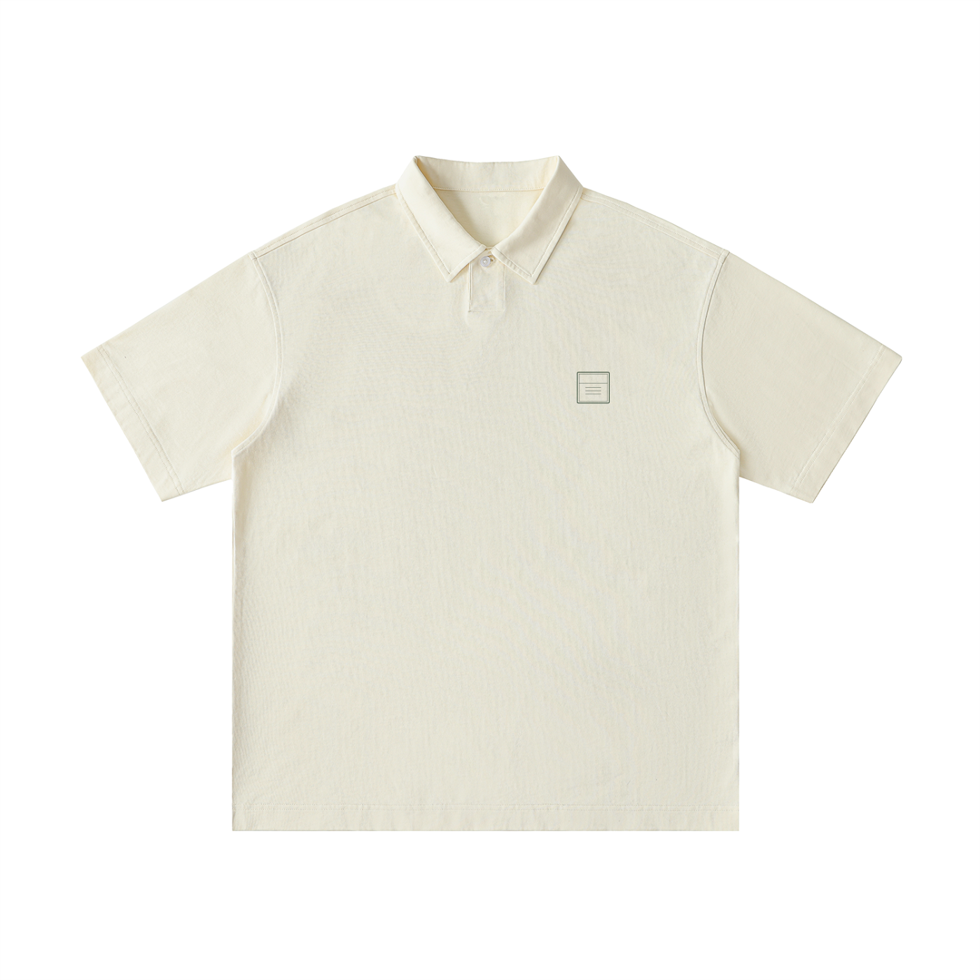 Tally Loose Cotton Short-Sleeve Polo Shirt