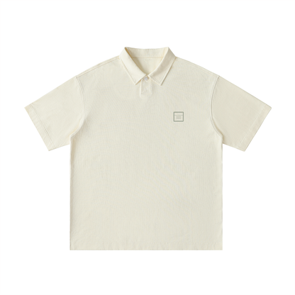 Tally Loose Cotton Short-Sleeve Polo Shirt