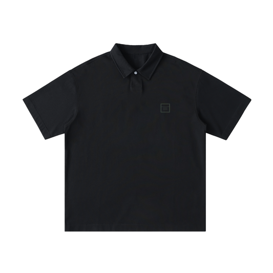 Tally Loose Cotton Short-Sleeve Polo Shirt