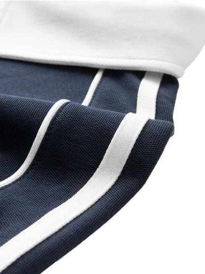 Tally Contrast Collar Short-Sleeve Polo Shirt