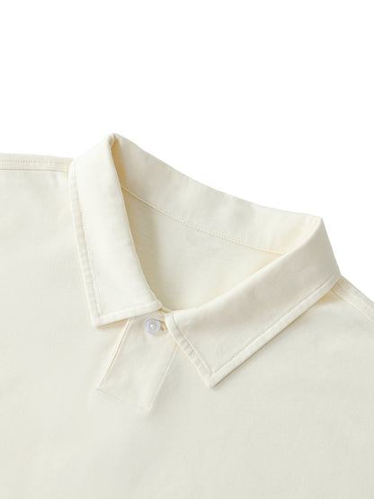 Tally Loose Cotton Short-Sleeve Polo Shirt