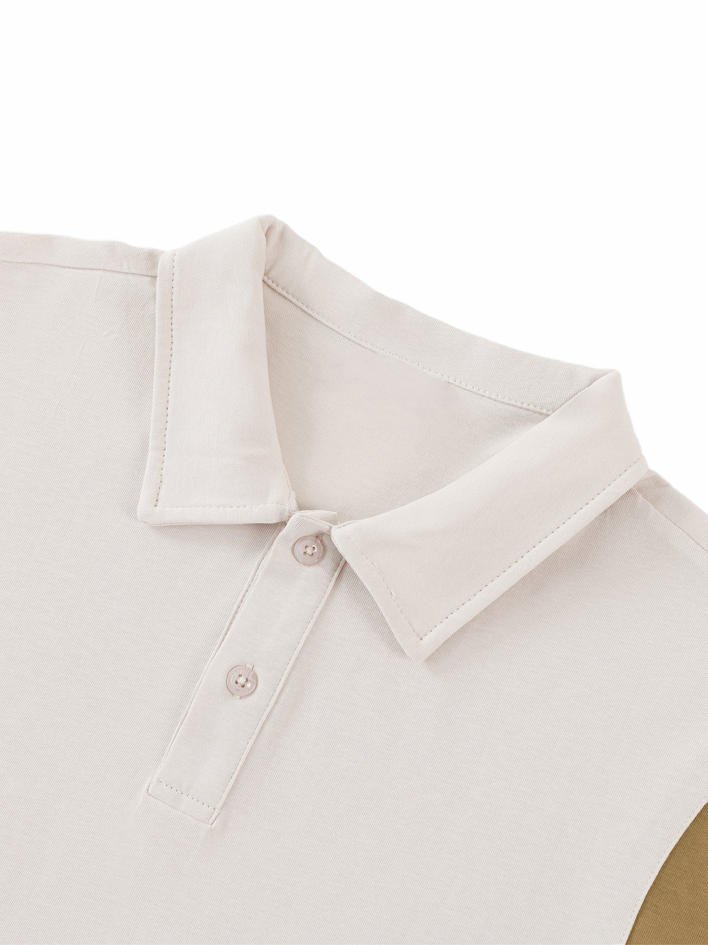 Tally Contrast Panel Cotton Polo Shirt