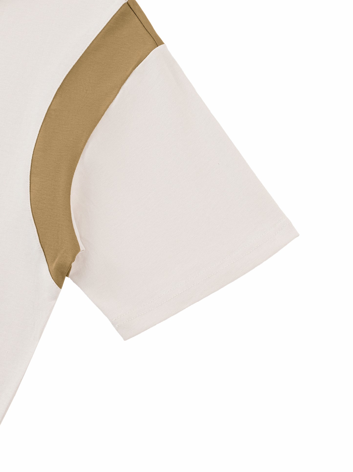 Tally Contrast Panel Cotton Polo Shirt