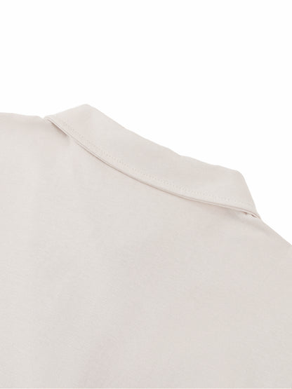 Tally Contrast Panel Cotton Polo Shirt